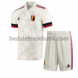 Belgien Børn Udebane Fodboldtrøje Euro 2020 Kortærmet