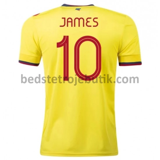 Colombia James 10 Hjemmebane Fodboldtrøje 2020-2021 Kortærmet