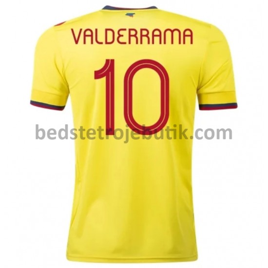 Colombia Valderrama 10 Hjemmebane Fodboldtrøje 2020-2021 Kortærmet