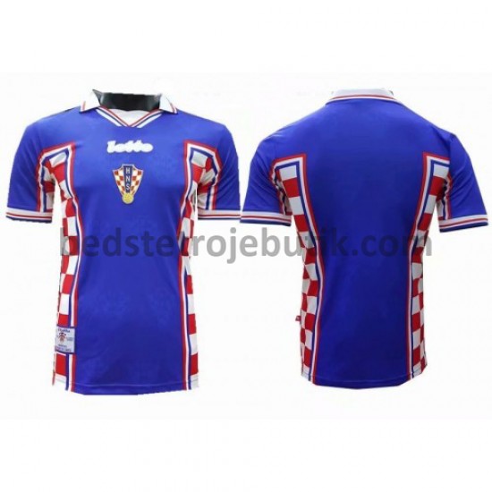 Kroatien Retro Udebane Fodboldtrøje 1998 Kortærmet