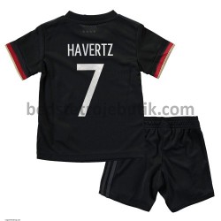 Tyskland Kai Havertz 7 Børn Udebane Fodboldtrøje Euro 2020 Kortærmet