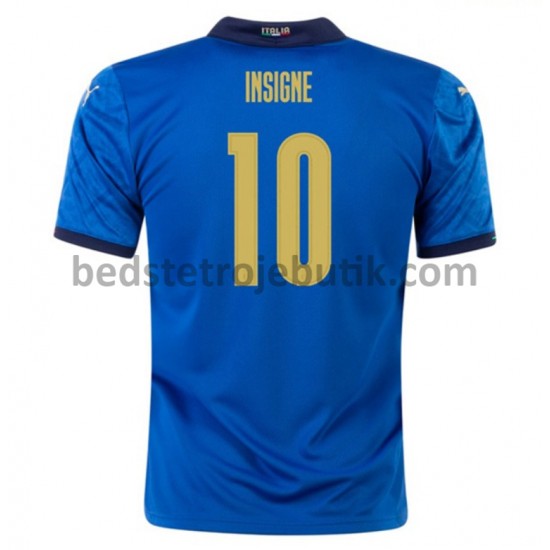 Italien Insigne 10 Hjemmebane Fodboldtrøje Euro 2020 Kortærmet