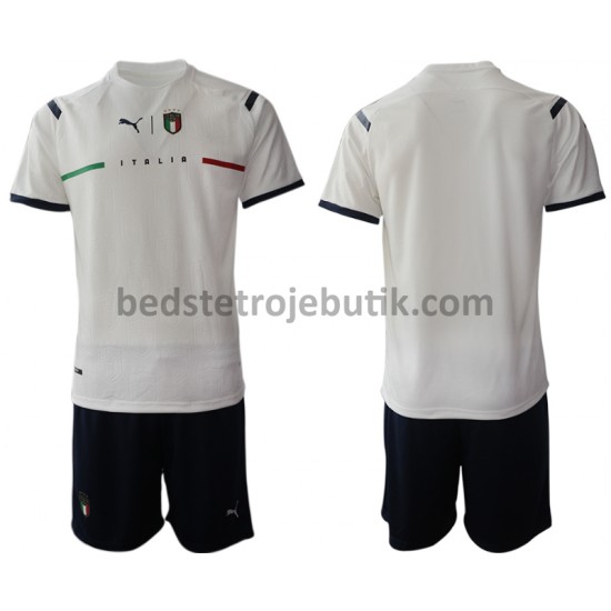 Italien Børn Udebane Fodboldtrøje 2021-2022 Kortærmet