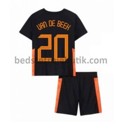 Holland Donny van de Beek 20 Børn Udebane Fodboldtrøje Euro 2020 Kortærmet