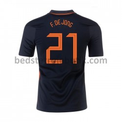 Holland Frenkie de Jong 21 Udebane Fodboldtrøje Euro 2020 Kortærmet