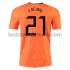 Holland Frenkie de Jong 21 Hjemmebane Fodboldtrøje Euro 2020 Kortærmet