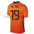 Holland Luuk de Jong 19 Hjemmebane Fodboldtrøje Euro 2020 Kortærmet