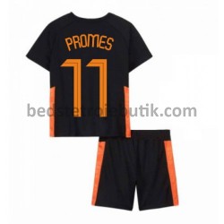 Holland Quincy Promes 11 Børn Udebane Fodboldtrøje Euro 2020 Kortærmet