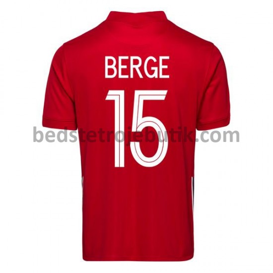 Norge Sander Berge 15 Hjemmebane Fodboldtrøje 2020-2021 Kortærmet