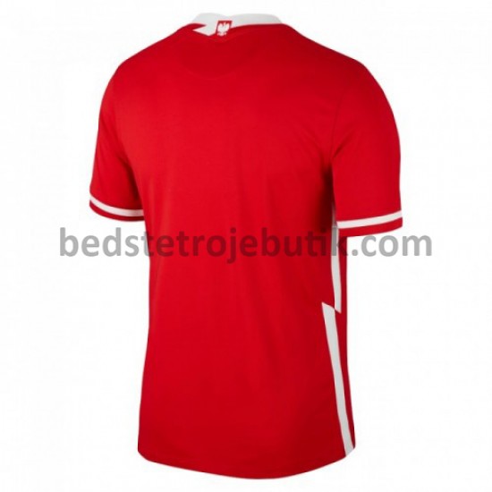 Polen Udebane Fodboldtrøje Euro 2020 Kortærmet