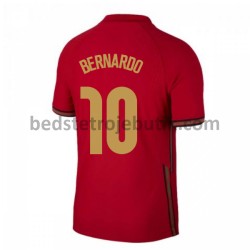 Portugal Bernardo Silva 10 Hjemmebane Fodboldtrøje Euro 2020 Kortærmet
