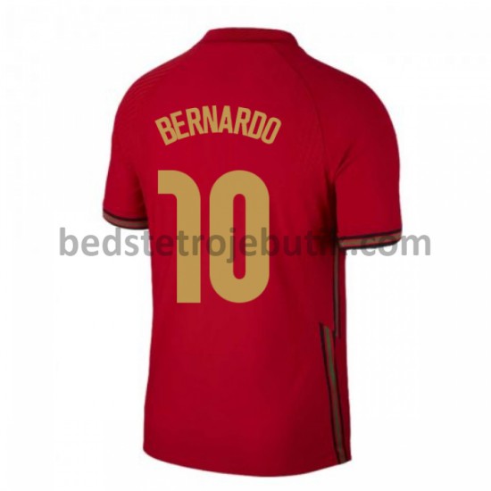 Portugal Bernardo Silva 10 Hjemmebane Fodboldtrøje Euro 2020 Kortærmet