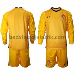 Portugal Målmand Børn Udebane Fodboldtrøje Euro 2020 Langærmet