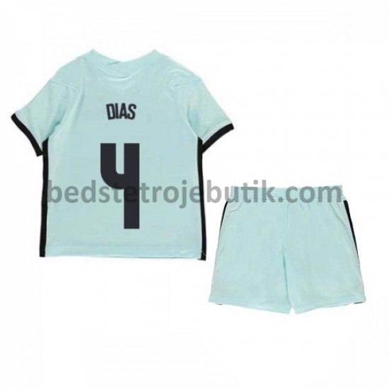 Portugal Ruben Dias 4 Børn Udebane Fodboldtrøje Euro 2020 Kortærmet