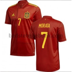 Spanien Morata 7 Hjemmebane Fodboldtrøje Euro 2020 Kortærmet
