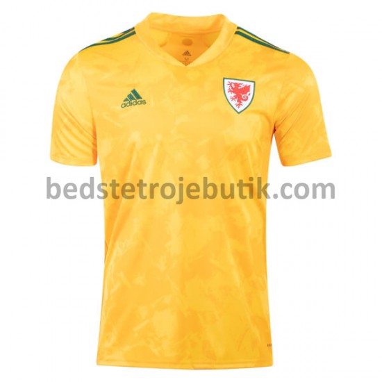 Wales Udebane Fodboldtrøje Euro 2020 Kortærmet