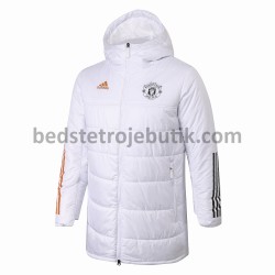 Manchester United Mænd Dunfrakker Hvid