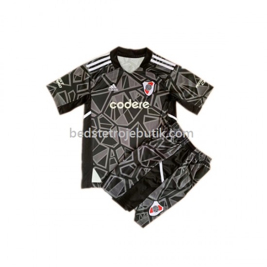 CA River Plate 2023 Målmand Børn Hjemmebane Fodboldtrøje Kortærmet