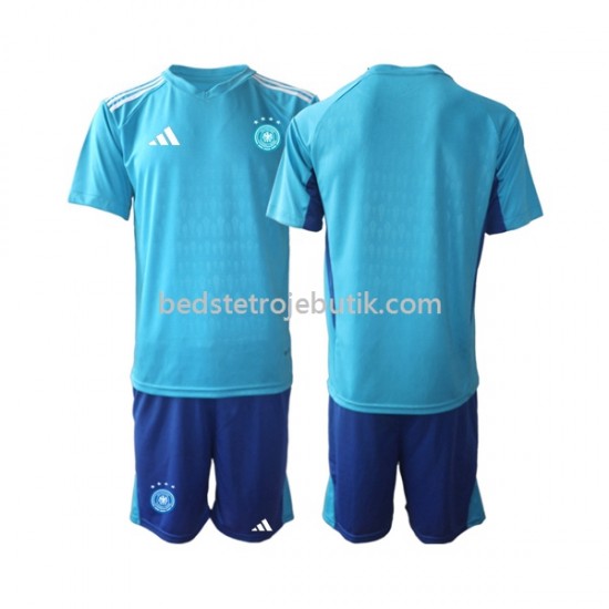 Tyskland Målmand Børn Hjemmebane Fodboldtrøje World Cup 2022 Kortærmet