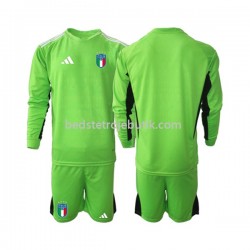 Italien 2023 Målmand Børn Hjemmebane Fodboldtrøje Langærmet