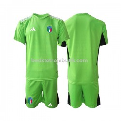 Italien 2023 Målmand Børn Hjemmebane Fodboldtrøje Kortærmet