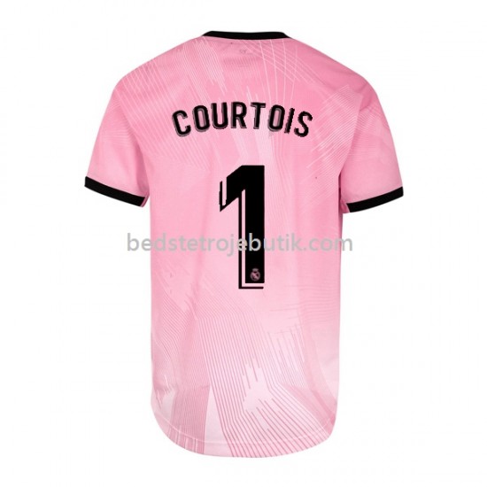 Real Madrid Thibaut Courtois 1 Målmand Mænd 4. Valg Fodboldtrøje 2021-2022 Kortærmet