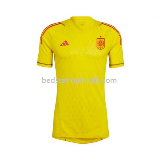 Spanien Målmand Mænd Hjemmebane Fodboldtrøje 2022-2023 Kortærmet