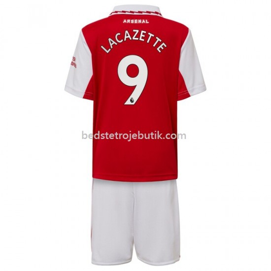 Arsenal Lacazette 9 Børn Hjemmebane Fodboldtrøje 2022-2023 Kortærmet