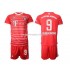 Bayern München Lewandowski 9 Børn Hjemmebane Fodboldtrøje 2022-2023 Kortærmet