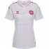 Danmark Dame Udebane Fodboldtrøje 2022 Kortærmet