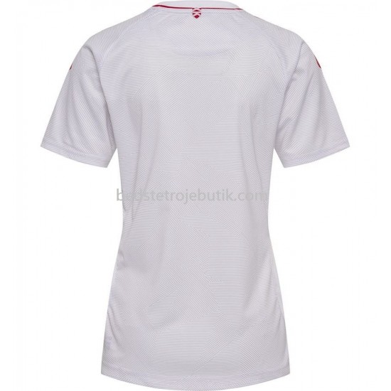 Danmark Dame Udebane Fodboldtrøje 2022 Kortærmet