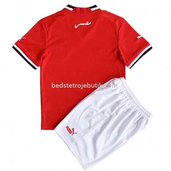 Egypten Børn Hjemmebane Fodboldtrøje 2022 Kortærmet