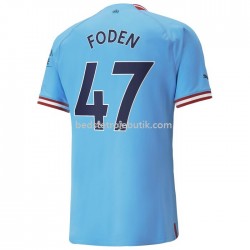 Manchester City Foden 47 Hjemmebane Fodboldtrøje 2022-2023 Kortærmet