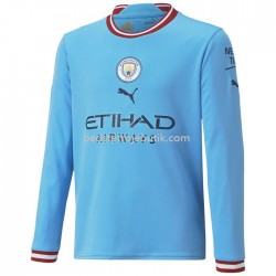 Manchester City Hjemmebane Fodboldtrøje 2022-2023 Langærmet
