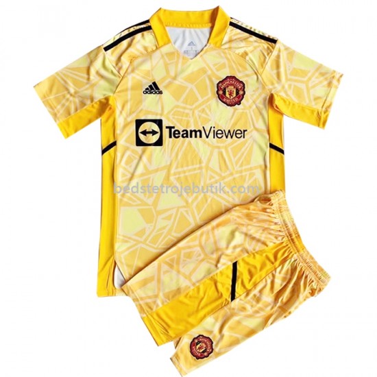 Manchester United Målmand Børn Hjemmebane Fodboldtrøje 2022-2023 Kortærmet