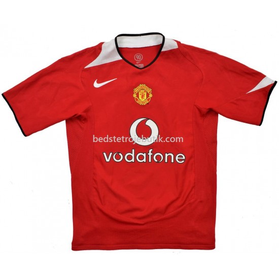 Manchester United Hjemmebane Fodboldtrøje 2004-2006 Kortærmet