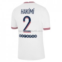 Paris Saint-Germain Hakimi 2 4. Valg Fodboldtrøje 2021-2022 Kortærmet