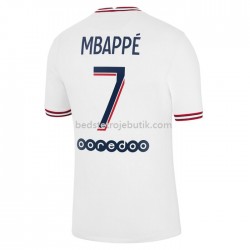 Paris Saint-Germain Kylian Mbappe 7 4. Valg Fodboldtrøje 2021-2022 Kortærmet