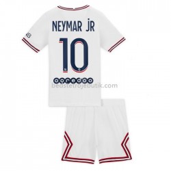 Paris Saint-Germain  Germain Neymar Jr 10 Børn 4. Valg Fodboldtrøje 2021-2022 Kortærmet