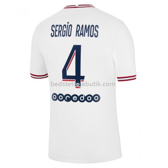 Paris Saint-Germain Sergio Ramos 4 4. Valg Fodboldtrøje 2021-2022 Kortærmet