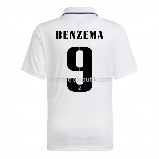 Real Madrid Benzema 9 Hjemmebane Fodboldtrøje 2022-2023 Kortærmet