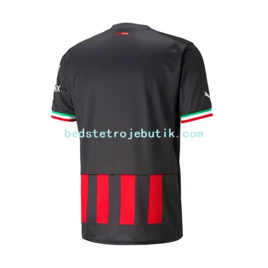 AC Milan Mænd Hjemmebane Fodboldtrøje 2022-2023 Kortærmet