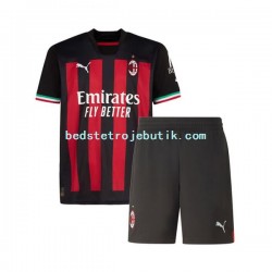 AC Milan Børn Hjemmebane Fodboldtrøje 2022-2023 Kortærmet