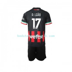 AC Milan Rafael Leao 17 Børn Hjemmebane Fodboldtrøje 2022-2023 Kortærmet