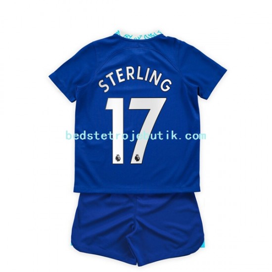 Chelsea Raheem Sterling 17 Børn Hjemmebane Fodboldtrøje 2022-2023 Kortærmet