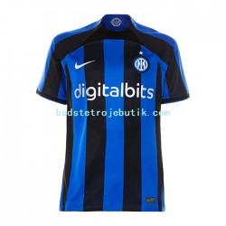 Inter Milan Mænd Hjemmebane Fodboldtrøje 2022-2023 Kortærmet
