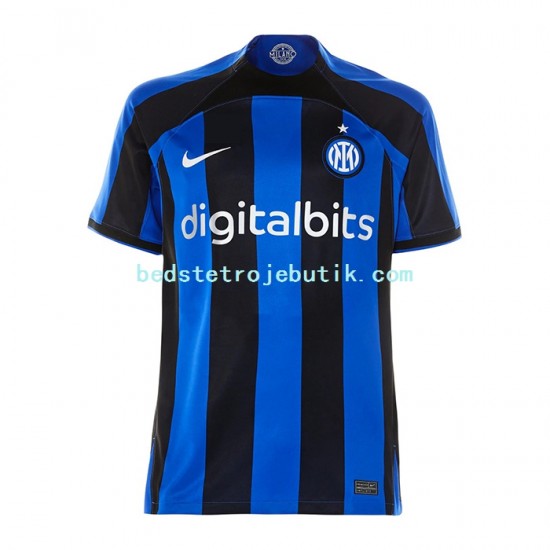 Inter Milan Mænd Hjemmebane Fodboldtrøje 2022-2023 Kortærmet