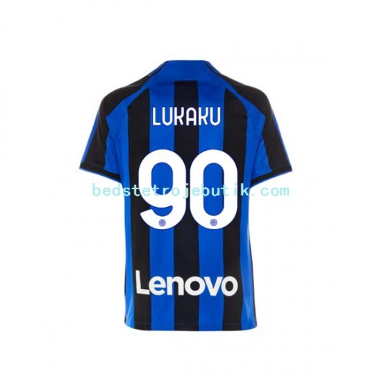 Inter Milan Romelu Lukaku 90 Mænd Hjemmebane Fodboldtrøje 2022-2023 Kortærmet