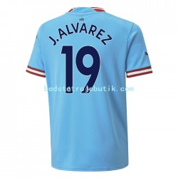 Manchester City J. ALVAREZ 19 Mænd Hjemmebane Fodboldtrøje 2022-2023 Kortærmet