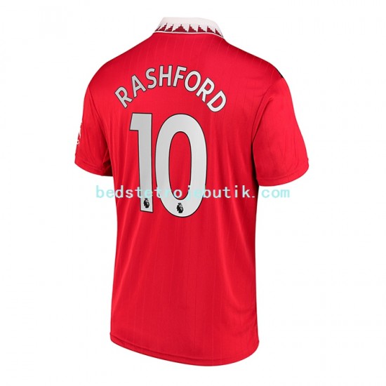Manchester United Rashford 10 Mænd Hjemmebane Fodboldtrøje 2022-2023 Kortærmet